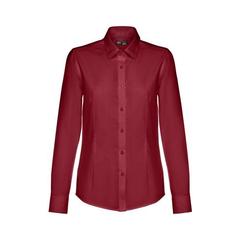 Vue Chemise oxford à manches longues pour femmes - Thc tokyo women de couleur rouge| Krokrodeal