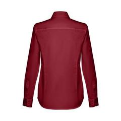 Vue Chemise oxford à manches longues pour femmes - Thc tokyo women de couleur rouge| Krokrodeal