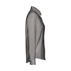Vue Chemise oxford à manches longues pour femmes - Thc tokyo women de couleur gris| Krokrodeal