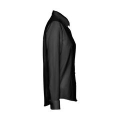 Vue Chemise oxford à manches longues pour femmes - Thc tokyo women de couleur noir| Krokrodeal