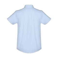 Vue Chemise oxford à manches courtes pour homme - Thc london de couleur bleu| Krokrodeal