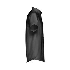 Vue Chemise oxford à manches courtes pour homme - Thc london de couleur noir| Krokrodeal