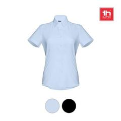 Vue générale Chemise oxford à manches courtes pour femmes - Thc london women | Krokrodeal