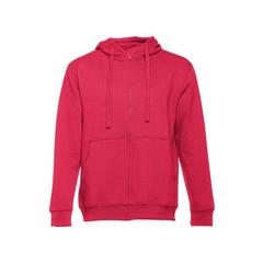 Vue Sweat-shirt homme en coton et polyester - Thc amsterdam de couleur rouge| Krokrodeal
