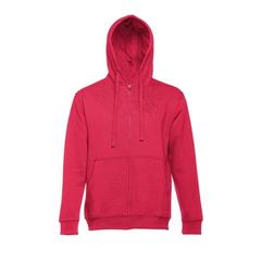 Vue Sweat-shirt homme en coton et polyester - Thc amsterdam de couleur rouge| Krokrodeal