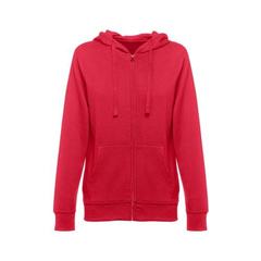 Vue Sweat-shirt pour femme en coton et polyester - Thc amsterdam women de couleur rouge| Krokrodeal