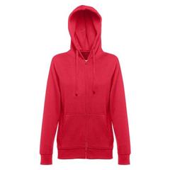 Vue Sweat-shirt pour femme en coton et polyester - Thc amsterdam women de couleur rouge| Krokrodeal