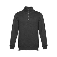 Vue Sweat-shirt col zippé unisexe - Thc budapest de couleur gris| Krokrodeal