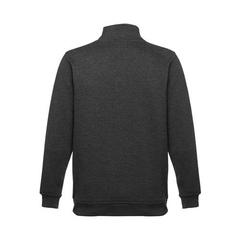 Vue Sweat-shirt col zippé unisexe - Thc budapest de couleur gris| Krokrodeal
