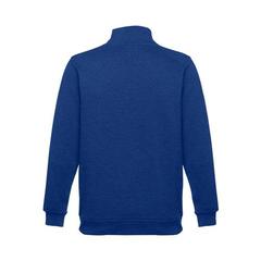 Vue Sweat-shirt col zippé unisexe - Thc budapest de couleur bleu| Krokrodeal
