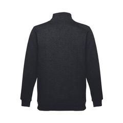Vue Sweat-shirt col zippé unisexe - Thc budapest de couleur noir| Krokrodeal
