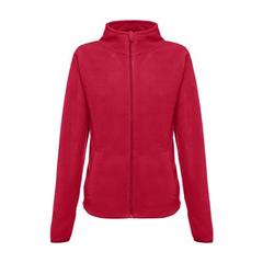 Vue Veste polaire ceinturée en polyester pour femme - Thc helsinki women de couleur rouge| Krokrodeal