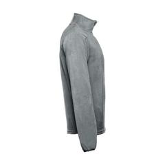 Vue Pull polaire col zippé unisexe - Thc vienna de couleur gris| Krokrodeal
