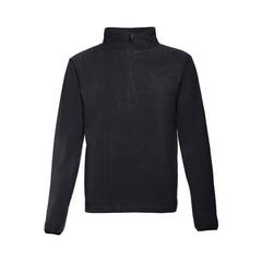 Vue Pull polaire col zippé unisexe - Thc vienna de couleur noir| Krokrodeal