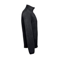 Vue Pull polaire col zippé unisexe - Thc vienna de couleur noir| Krokrodeal