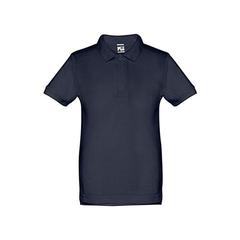 Vue Polo à manches courtes en coton pour enfants (unisexe) - Thc adam kids de couleur bleu| Krokrodeal