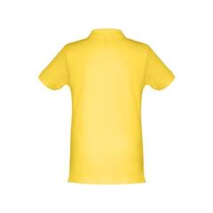 Vue Polo à manches courtes en coton pour enfants (unisexe) - Thc adam kids de couleur jaune| Krokrodeal