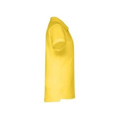 Vue Polo à manches courtes en coton pour enfants (unisexe) - Thc adam kids de couleur jaune| Krokrodeal