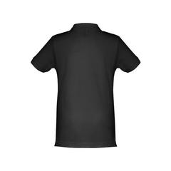Vue Polo à manches courtes en coton pour enfants (unisexe) - Thc adam kids de couleur noir| Krokrodeal