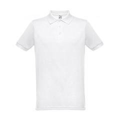 Vue THC BERLIN WH. Polo à manches courtes pour homme. Couleur blanche de couleur blanc| Krokrodeal