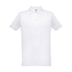Vue THC BERLIN WH. Polo à manches courtes pour homme. Couleur blanche de couleur blanc| Krokrodeal