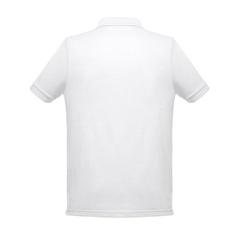 Vue THC BERLIN WH. Polo à manches courtes pour homme. Couleur blanche de couleur blanc| Krokrodeal
