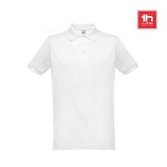 Vue générale THC BERLIN WH. Polo à manches courtes pour homme. Couleur blanche | Krokrodeal