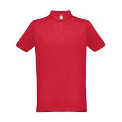 Vue Polo manches courtes pour homme - Thc berlin de couleur rouge| Krokrodeal
