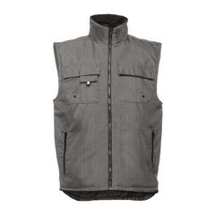 Vue Bodywarmer - gilet de travail matelassé, rembourré - Thc stockholm de couleur gris| Krokrodeal