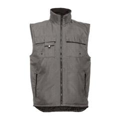 Vue Bodywarmer - gilet de travail matelassé, rembourré - Thc stockholm de couleur gris| Krokrodeal