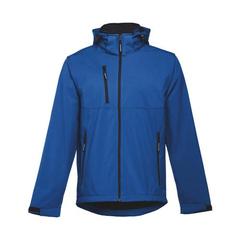 Vue Veste softshell pour homme en polyester et élasthanne - Thc zagreb de couleur bleu| Krokrodeal