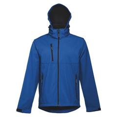 Vue Veste softshell pour homme en polyester et élasthanne - Thc zagreb de couleur bleu| Krokrodeal
