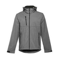 Vue Veste softshell pour homme en polyester et élasthanne - Thc zagreb de couleur gris| Krokrodeal