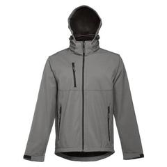 Vue Veste softshell pour homme en polyester et élasthanne - Thc zagreb de couleur gris| Krokrodeal