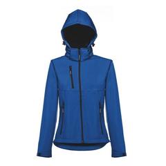 Vue Veste softshell ceinturée pour femme - Thc zagreb women de couleur bleu| Krokrodeal