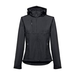 Vue Veste softshell ceinturée pour femme - Thc zagreb women de couleur noir| Krokrodeal