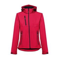 Vue Veste softshell ceinturée pour femme - Thc zagreb women de couleur rouge| Krokrodeal