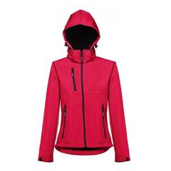 Vue Veste softshell ceinturée pour femme - Thc zagreb women de couleur rouge| Krokrodeal