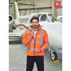Vue générale Veste softshell haute visibilité (unisexe) - Thc zagreb work | Krokrodeal