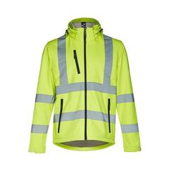Vue Veste softshell haute visibilité (unisexe) - Thc zagreb work de couleur jaune| Krokrodeal