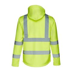 Vue Veste softshell haute visibilité (unisexe) - Thc zagreb work de couleur jaune| Krokrodeal