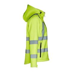 Vue Veste softshell haute visibilité (unisexe) - Thc zagreb work de couleur jaune| Krokrodeal