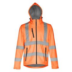 Vue Veste softshell haute visibilité (unisexe) - Thc zagreb work de couleur orange| Krokrodeal