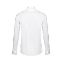 Vue Chemise en popeline à manches longues pour hommes.Couleur blanche - Thc paris wh de couleur blanc| Krokrodeal