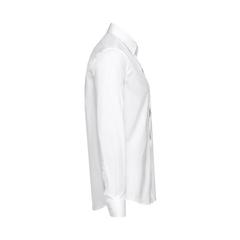 Vue Chemise en popeline à manches longues pour hommes.Couleur blanche - Thc paris wh de couleur blanc| Krokrodeal