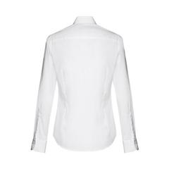 Vue THC PARIS WOMEN WH. Chemise en popeline à manches longues pour femmes. Couleur blanche de couleur blanc| Krokrodeal