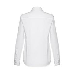 Vue THC TOKYO WOMEN WH. Chemise oxford à manches longues pour femmes. Couleur blanche de couleur blanc| Krokrodeal