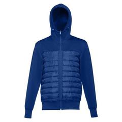 Vue Veste à capuche pour homme en taffetas 300T - Thc skopje de couleur bleu| Krokrodeal