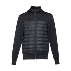 Vue Veste à capuche pour homme en taffetas 300T - Thc skopje de couleur noir| Krokrodeal