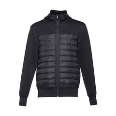 Vue Veste à capuche pour homme en taffetas 300T - Thc skopje de couleur noir| Krokrodeal